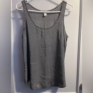Black and white pattern tank